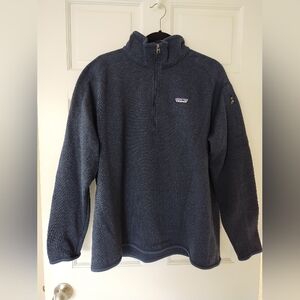 Patagonia Navy Blue Quarter-Zip Sweatshirt